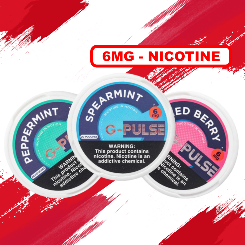 POUCH G-PULSE 6 MG NICOTINE_20UNIDADES