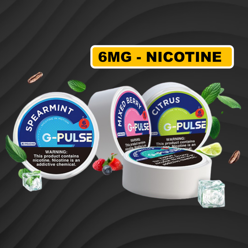 POUCH G-PULSE 6 MG NICOTINE_20UNIDADES